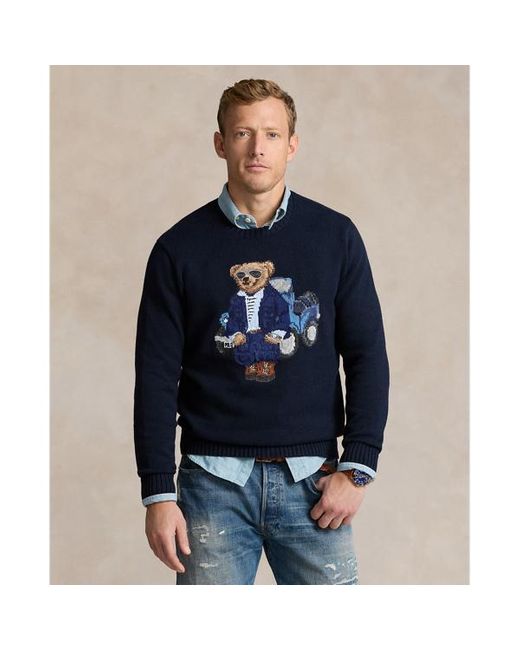 Polo Ralph Lauren Pullover mit Polo Bear in Blue für Herren