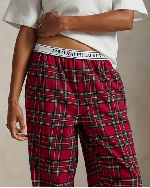 Polo Ralph Lauren Green 2Er-Set Karierte Flanell-Pyjamahosen