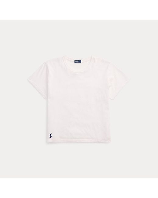 Polo Ralph Lauren White Classic Shrunken Fit Jersey T-Shirt