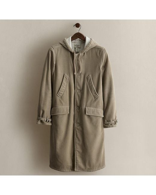 Ralph Lauren Natural C. 2000 Cotton Hooded Coat