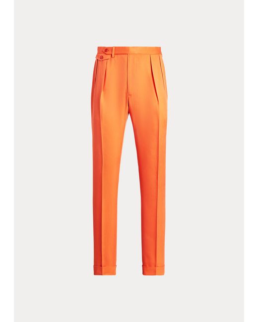 Ralph Lauren Purple Label Orange Gregory Silk Suit Trouser for men