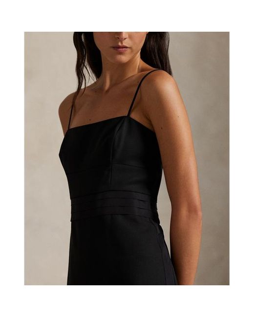 Abito da cocktail in lana e seta di Polo Ralph Lauren in Black
