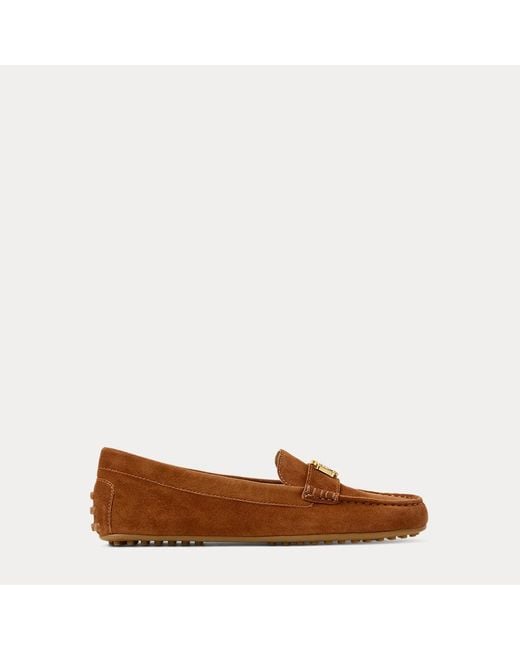 Ralph Lauren Brown Loafer Barnsbury Aus Wildleder