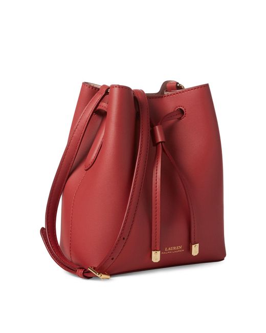 ralph lauren bucket bag red