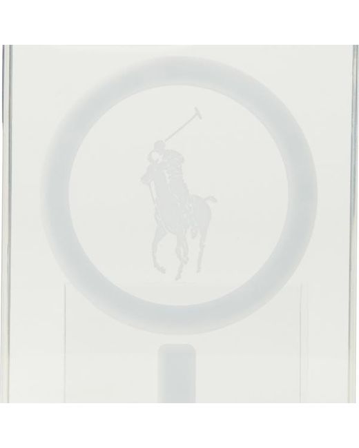 Polo Ralph Lauren Transparentes MagSafe-Case iPhone 15 Pro in White für Herren