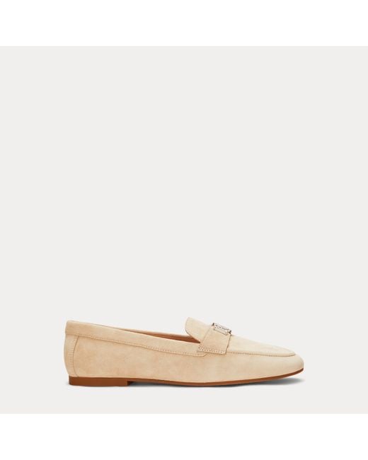 Ralph Lauren Natural Averi Iii Suede Loafer