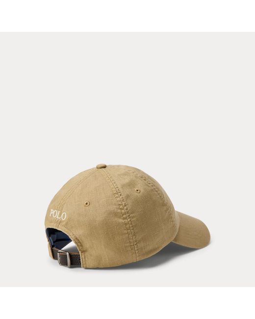 Polo Ralph Lauren Natural Linen Ball Cap for men