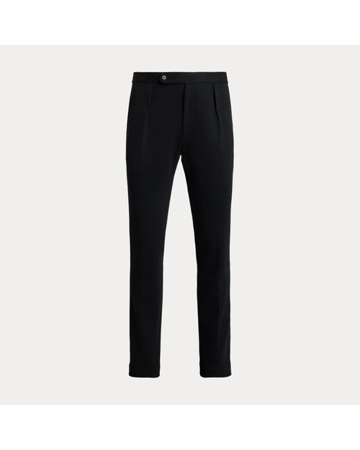 Polo Ralph Lauren Black Double-Knit Suit Trouser for men