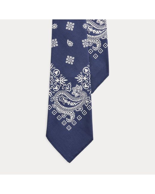 Corbata de bandana vintage Polo Ralph Lauren de hombre de color Blue