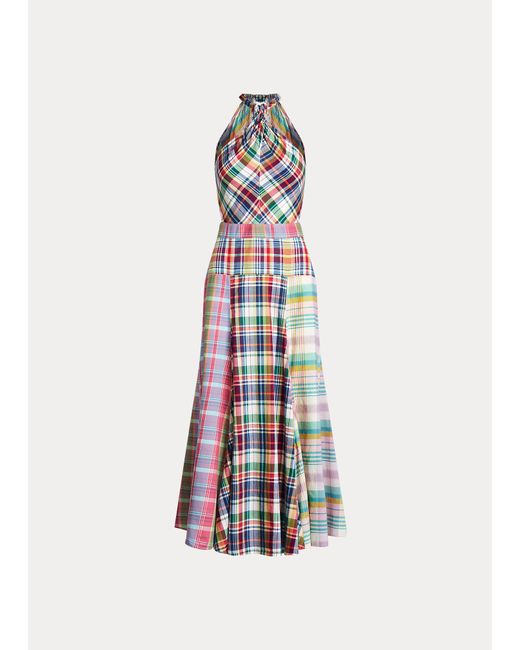 Polo Ralph Lauren Neckholder-Kleid mit Madraskaro | Lyst AT