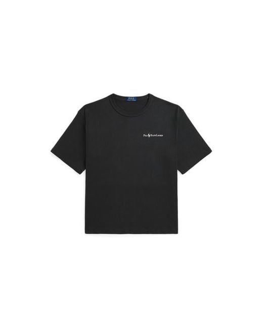 Maglietta in jersey con logo Relaxed-Fit di Polo Ralph Lauren in Black da Uomo