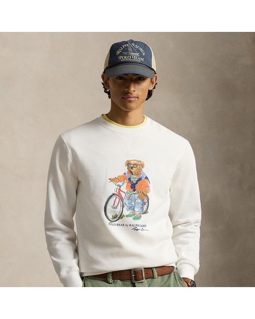 Polo Ralph Lauren Gray Polo Bear Fleece Sweatshirt for men
