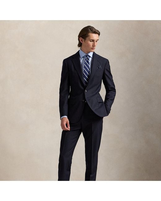 Ralph Lauren Blue Polo Tailored Fit Pinstripe Wool Suit for men
