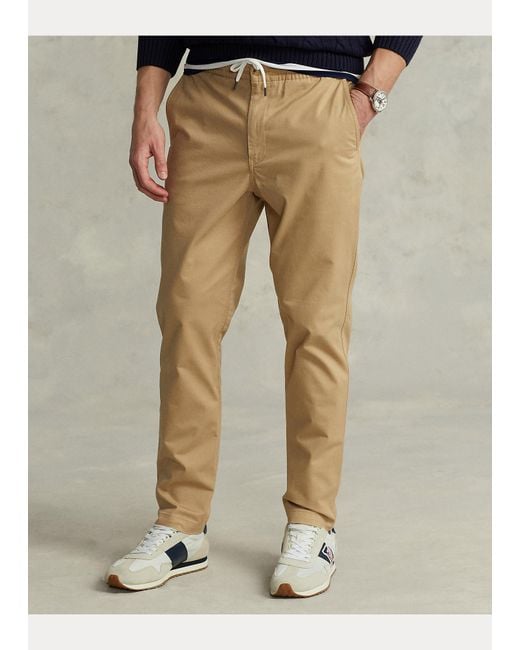 Polo Ralph Lauren Cotton Classic Fit Polo Prepster Chino Trouser in Vintage  Khaki (Natural) for Men | Lyst UK