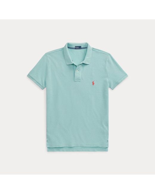 Polo Ralph Lauren Classic Fit Mesh Polo-shirt in het Blue