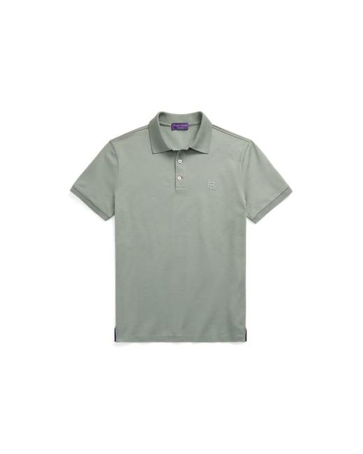 Ralph Lauren Purple Label Green Custom Slim Fit Piqué Polo Shirt for men
