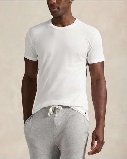 Polo Ralph Lauren Blue Slim Crewneck 3-Pack for men