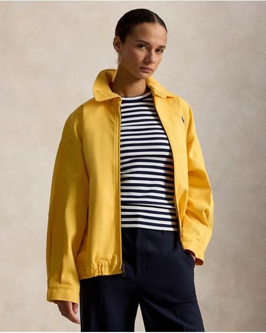 Polo Ralph Lauren Metallic Oversized Cotton Windbreaker