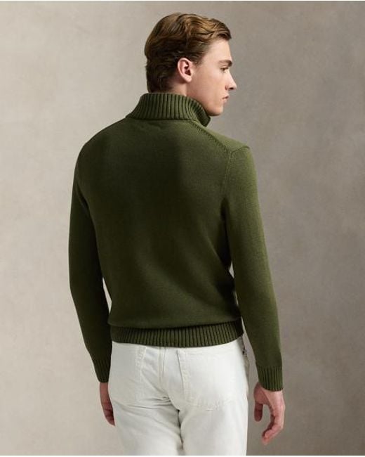 Polo Ralph Lauren Baumwollpullover Mit Reißverschluss in Green für Herren
