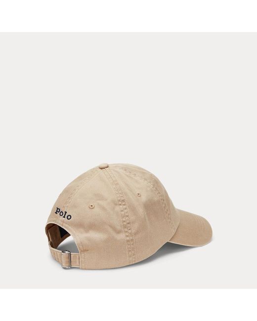 Polo Ralph Lauren Natural Triplicate Pony Cotton Twill Ball Cap for men