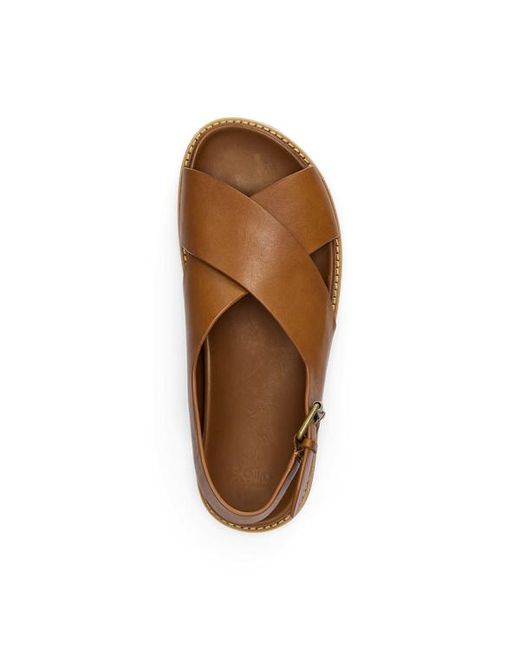 Polo Ralph Lauren Brown Zane サンダル Polo Ralph Lauren Zane Leather Sandal in Brown for Men | Lyst