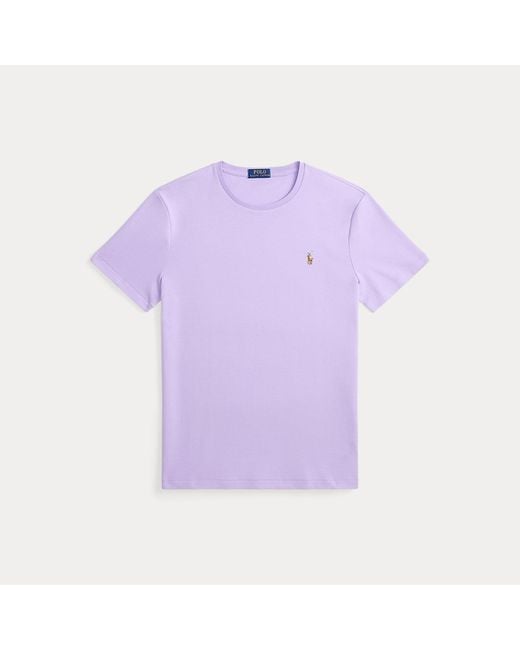 Polo Ralph Lauren Brown Custom Slim Fit Soft Cotton T-Shirt for men
