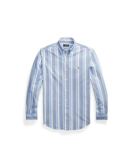 Polo Ralph Lauren Gestreiftes Custom-Fit Oxfordhemd in Blue für Herren