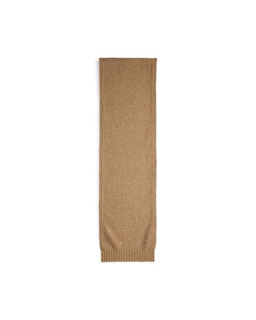 Ralph Lauren Natural Cashmere Donegal Scarf