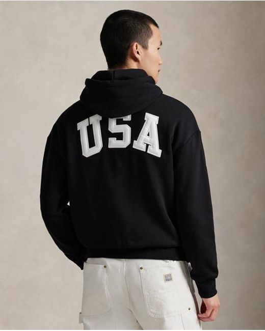Polo Ralph Lauren Black Flag Fleece Hoodie for men