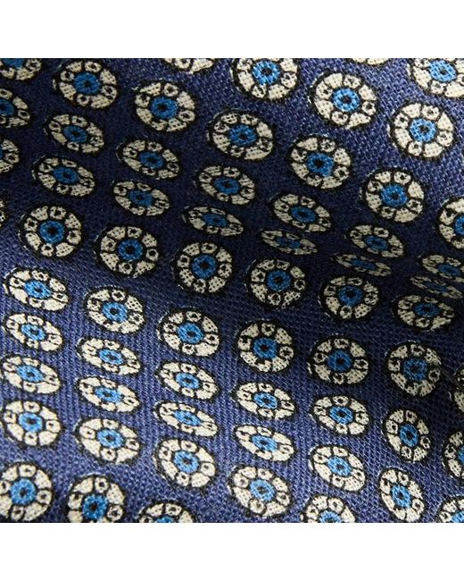 Cravatta geometrica vintage in lino di Polo Ralph Lauren in Blue da Uomo