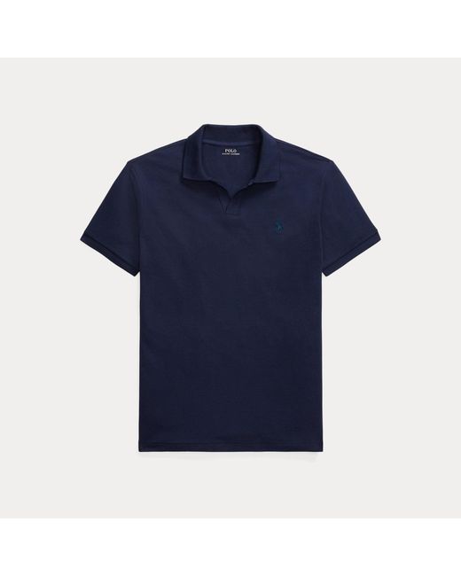 Polo Ralph Lauren Blue Custom Slim Fit Stretch Mesh Polo Shirt for men