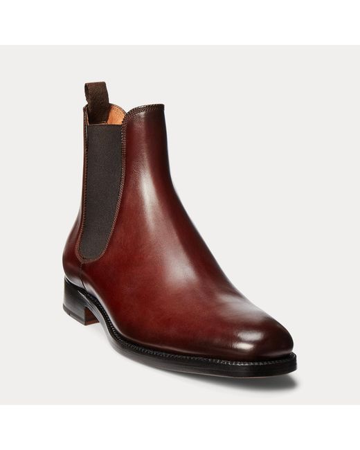 Ralph Lauren Brown Penfield Calfskin Chelsea Boot for men