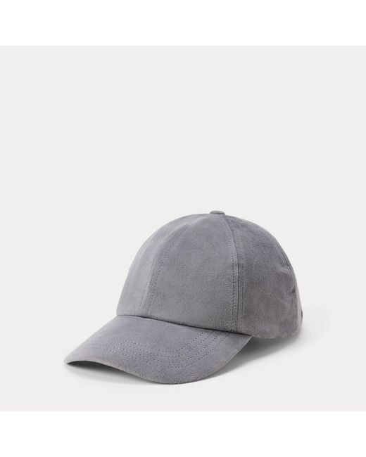 Polo Ralph Lauren Baseballkappe Aus Wildleder in Gray für Herren