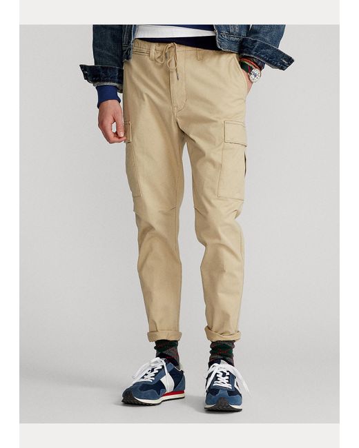 Pantalón cargo chino elástico Slim Fit Polo Ralph Lauren de hombre de color  Neutro | Lyst