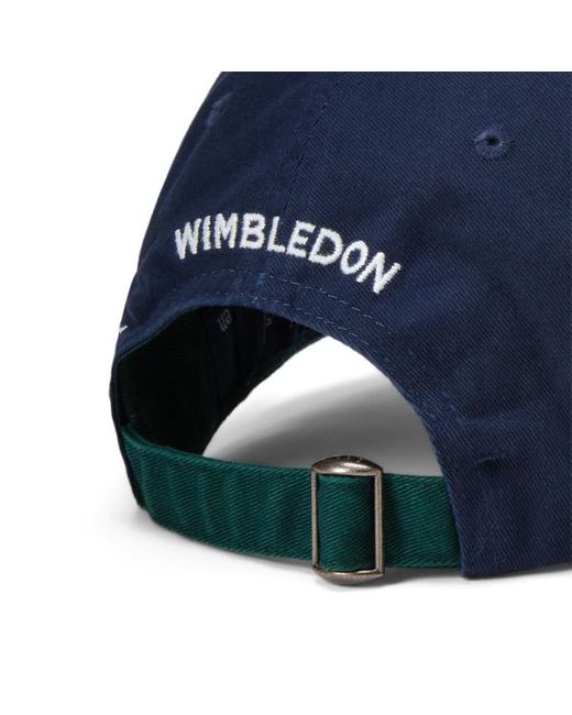 Gorra Wimbledon de sarga de algodón Polo Ralph Lauren de hombre de color Blue