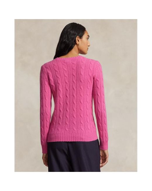 Polo Ralph Lauren Pink Cable-knit Cashmere Jumper