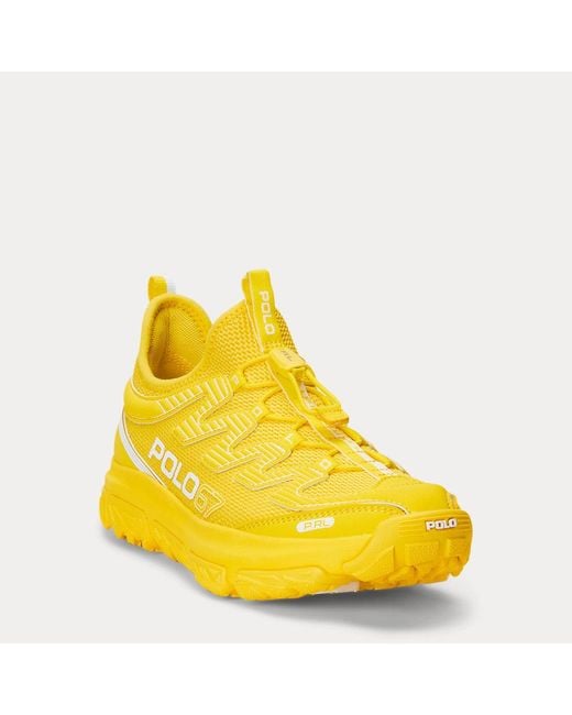 Ralph Lauren Yellow Adventure 300lt Trainer