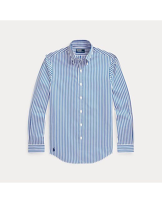 Polo Ralph Lauren Custom-Fit Popelinehemd mit Streifen in Blue für Herren