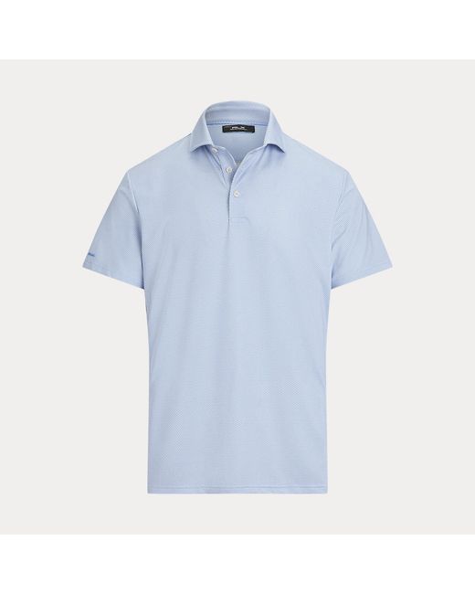 Ralph Lauren Blue Tailored Fit Performance Polo Shirt for men