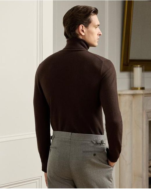 Ralph Lauren Brown Ralph Lauren Cashmere Turtleneck Sweater for men