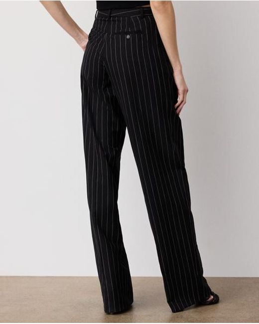 Ralph Lauren Black Jody Striped Washed Trousers