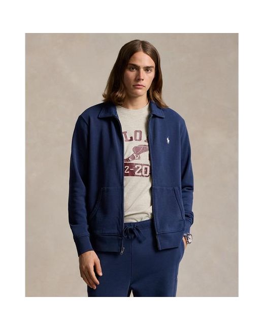 Polo Ralph Lauren Blue Loopback Fleece Jacket for men