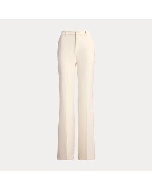 Ralph Lauren Natural Stretch Crepe Straight Pant