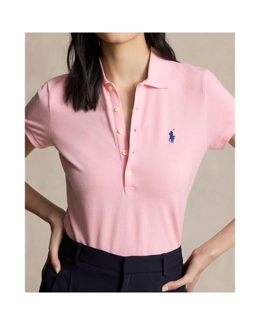 Polo Ralph Lauren Pink Slim Fit Stretch Polo Shirt