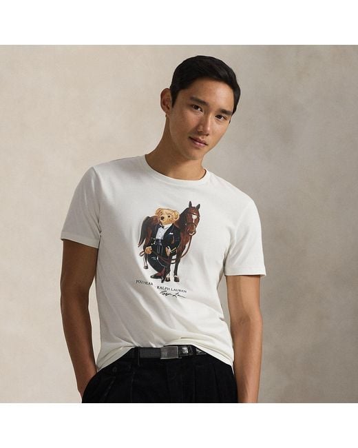 Polo Ralph Lauren Gray Polo Bear Cotton T-Shirt for men