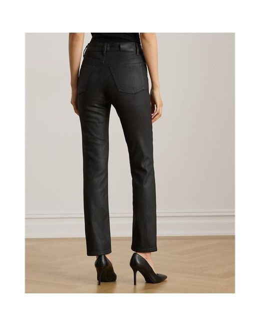 Ralph Lauren Red Ralph Lauren Coated High-Rise Straight Ankle Jean
