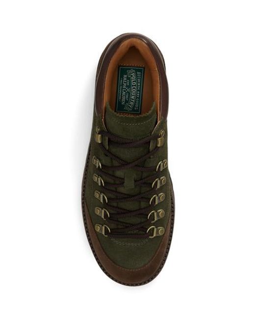 Polo Ralph Lauren Green Alpine Low Suede Trail Shoe for men