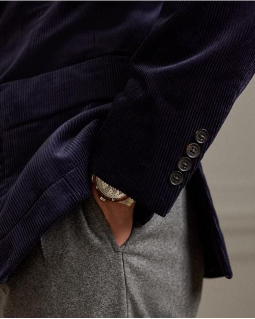 Ralph Lauren Kent Handgemaakt Corduroy Colbert in het Blue voor heren