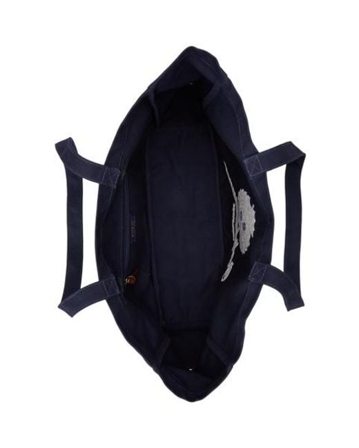 Polo Ralph Lauren Blue Logo-Embroidered Canvas Tote Bag for men