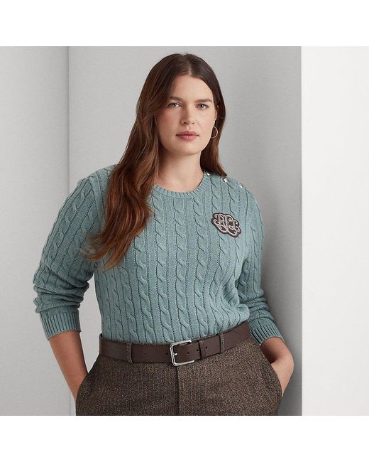 Ralph Lauren Cotton Button-trim Cable 